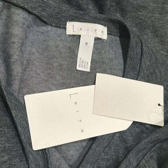 NEW Leith Ruched Bodycon Crossover Tank Dress in Charcoal Summer Comfort Size M - Picture 7 of 11